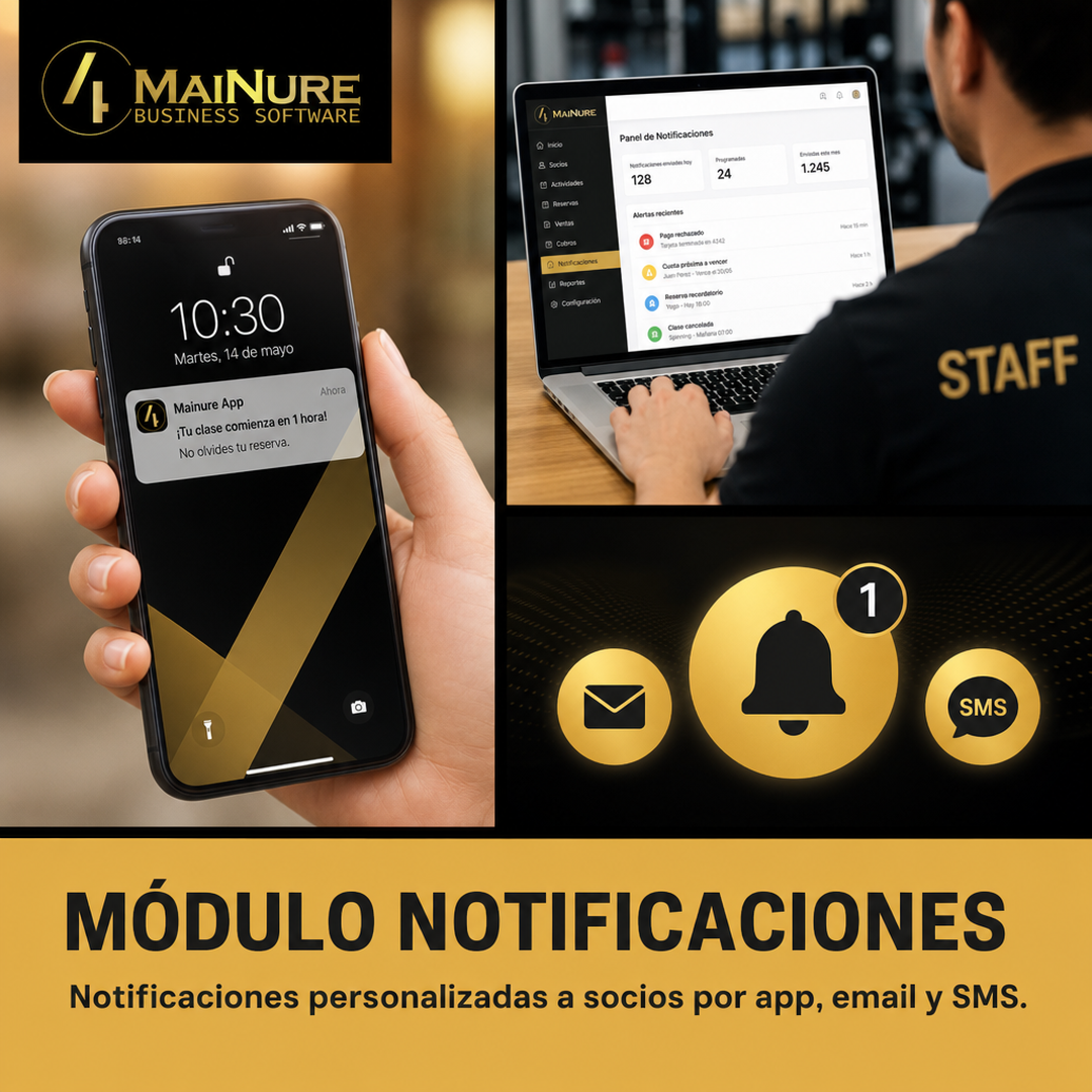 Módulo Notificaciones Push y Mensajes de Staff